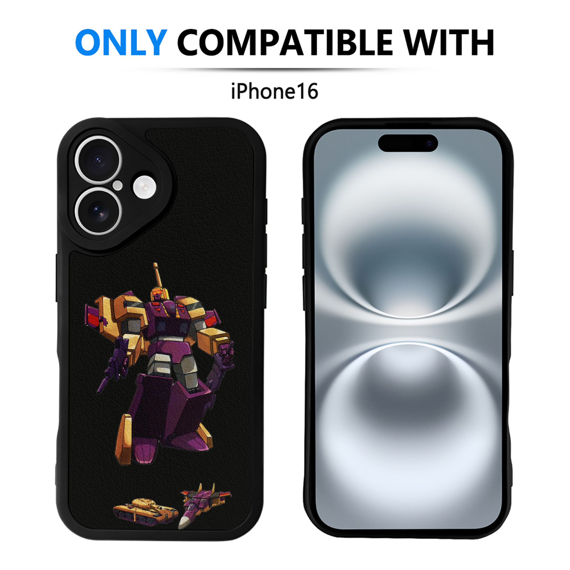 （画像用）  【iPhone 16シリーズ対応】シリコンスマホケース（レザー調） 材質：シリコン